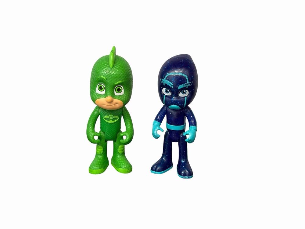 PJ Masks Gekko & Night Ninja 3.25” Toy Figures Disney Jr. Just Play